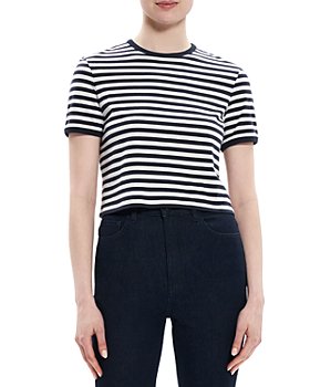 Theory - Cotton Striped Ringer Tee