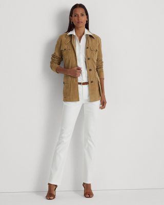 Mid Rise Straight Jeans in White