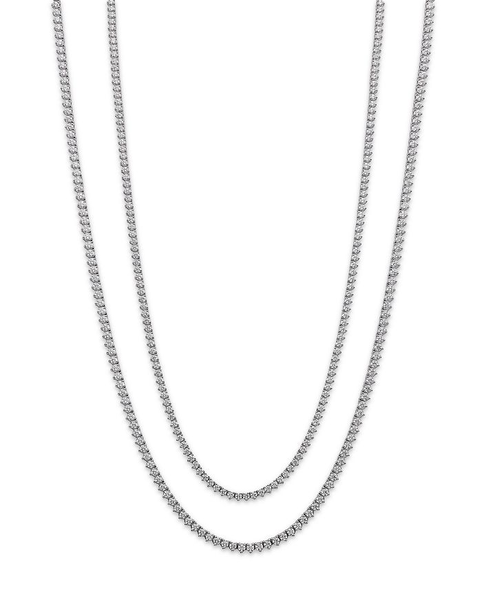 Bloomingdale's - Certified Colorless Diamond Classic Tennis Necklace Collection in 14K White Gold, 5.5-7 ct. t.w. - 100% Exclusive
