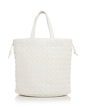 BOTTEGA VENETA White Leather Woven Handbag – Labels Luxury