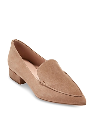 Cole Haan Vivian Pointed Toe Loafer In Whisky Suede
