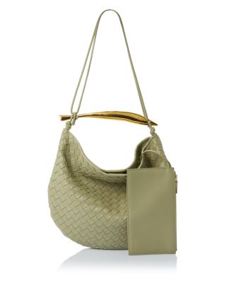 Medium Sardine Intrecciato Leather Shoulder Bag