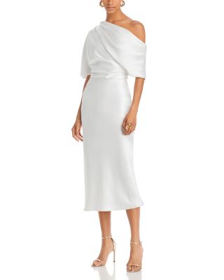 Amsale - Draped Pencil Midi Dress