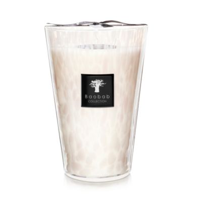 Baobab Collection - White Pearls Candle