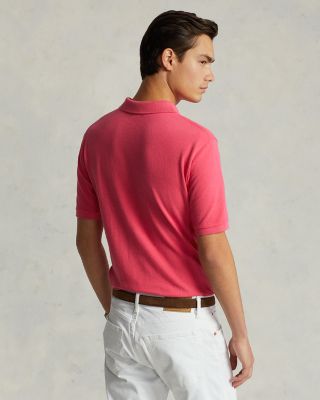 Custom Slim Fit Mesh Polo Shirt