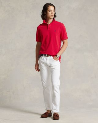 Custom Slim Fit Mesh Polo Shirt