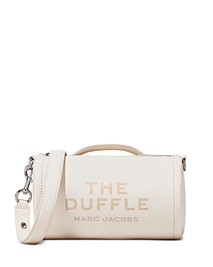 Marc Jacobs The Leather Duffle Bag In Cotton/silver