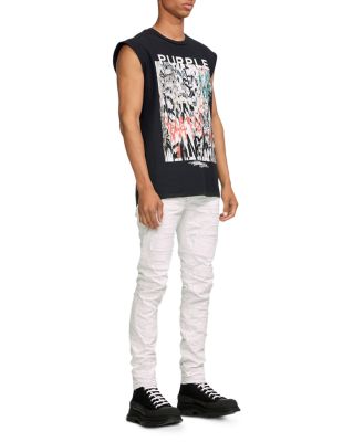 Tシャツ・カットソー PURPLE BRAND Textured Jersey Sleeveless t-shirt Purple Brand Textured Jersey Sleeveless Graphic Tee