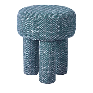 Tov Furniture Claire Knubby Stool In Teal