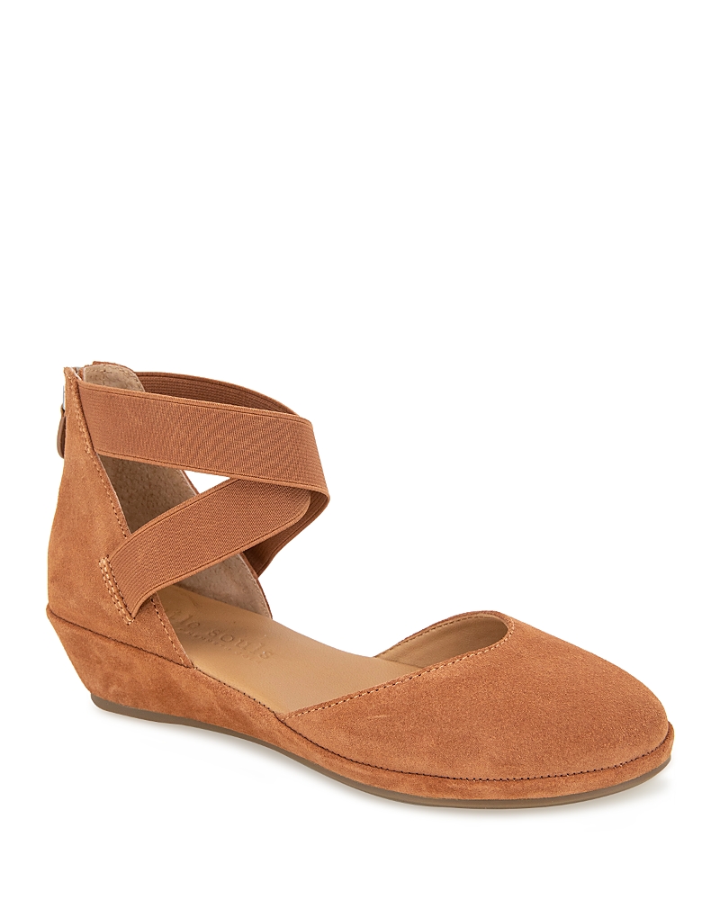 GENTLE SOULS BY KENNETH COLE GENTLE SOULS BY KENNETH COLE WOMEN'S NOA CRISSCROSS DEMI WEDGE PUMPS