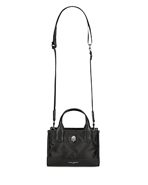 Shop Kurt Geiger Micro Quilted Square Tote In Black