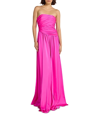 Safiyaa Victoire Strapless Gown In Beverley