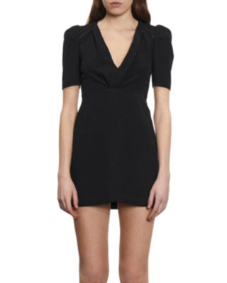 The Kooples - Crepe Puff Sleeve Mini Dress