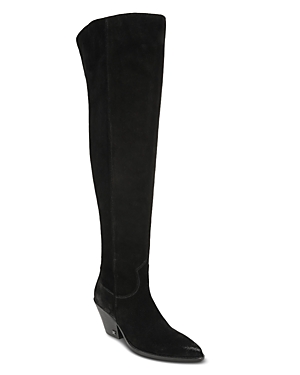 Shop Sam Edelman Women's Julee Pointed Toe High Heel Boots In Black