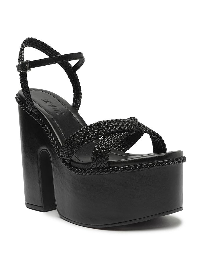 SCHUTZ Women s Karima Ankle Strap Platform High Heel Sandals