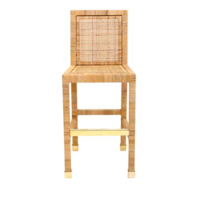 Amara Rattan Performance Fabric Bar Stool