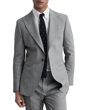REISS ARROW SLIM FIT PEAK LAPEL TEXTURED BLAZER