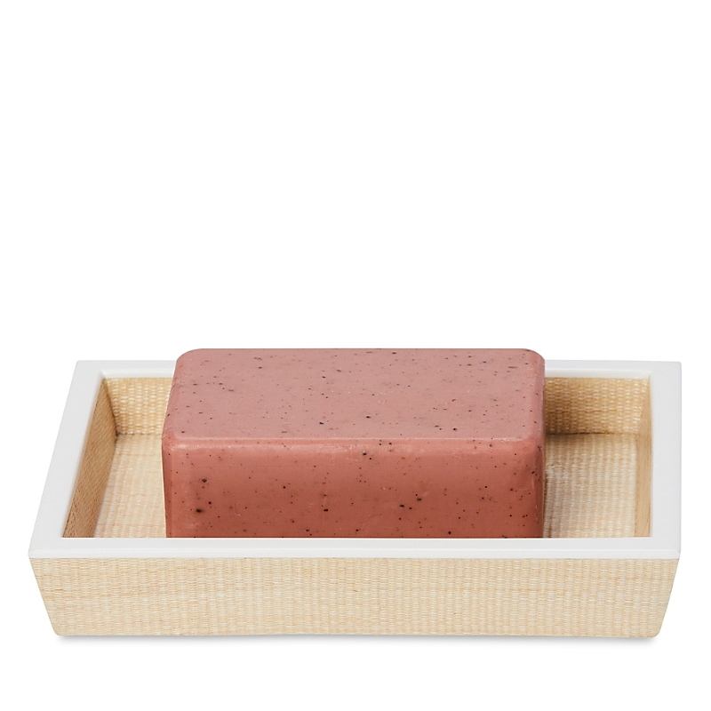 Pigeon & Poodle Maranello Soap Dish In Beige/white