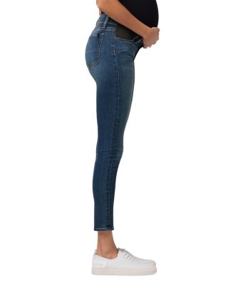 The Icon Mid Rise Ankle Skinny Maternity Jeans in Stephaney