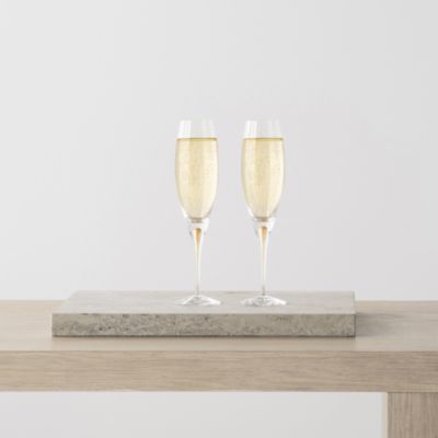 Intermezzo Gold Champagne Glasses, Set of 2 