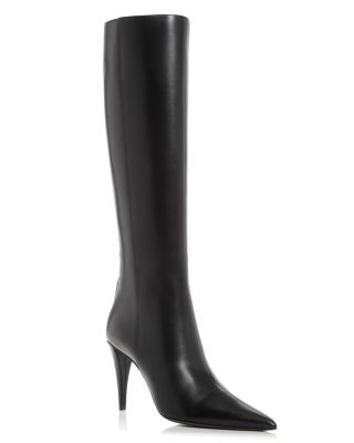 Valentino Garavani stud-embellished leather boots - Black