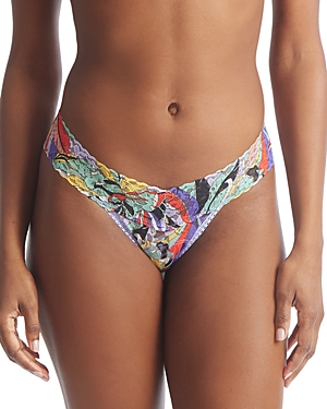HANKY PANKY PRINTED DAILY LACE LOW RISE THONG