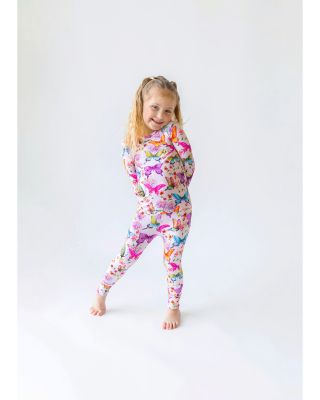 Girls' Butterfly Print Pajama Set - Baby, Little Kid