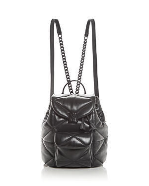 Shop Mcm Travia Quilted Leather Backpack In Black