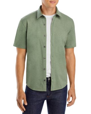 HUGO Ermino Slim Fit Short Sleeve Shirt | Bloomingdale's Men