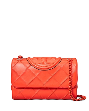 Tory Burch Fleming Soft Small Convertible Shoulder Bag In Sour Cherry
