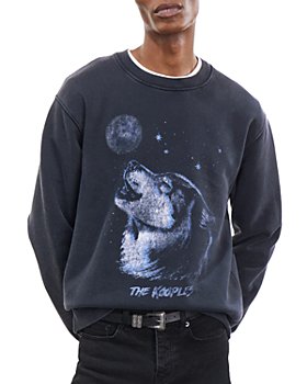 The Kooples - Relaxed Fit Crewneck Graphic Sweatshirt