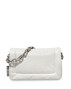 Marc Jacobs The Barcode Pillow Shoulder Bag In White/silver