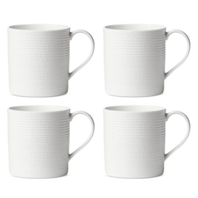 Lenox Lx Collective White Mugs, Set of 4