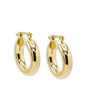 By Adina Eden Chunky Hollow Hoop Earrings In Gold