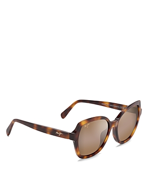 Maui Jim Mamane Fashion Polarized Sunglasses, 55mm In Tortoise/brown Polarized Gradient