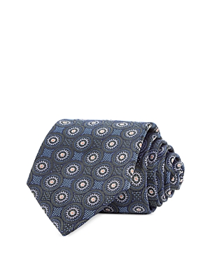 The Men's Store At Bloomingdale's Large Medallion Silk Classic Tie - 100% Exclusive In Green