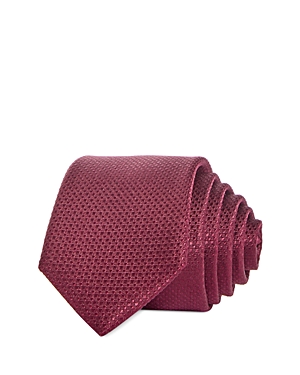 The Men's Store At Bloomingdale's Textured Solid Silk Skinny Tie - 100% Exclusive In Burgundy