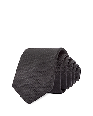 The Men's Store At Bloomingdale's Textured Solid Silk Skinny Tie - 100% Exclusive In Black