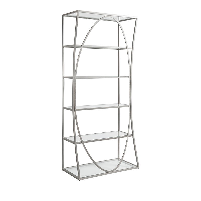 Artistica Ellipse Etagere In Silver