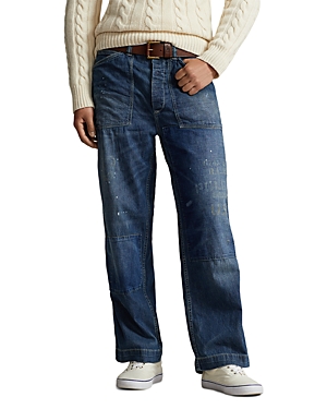 POLO RALPH LAUREN RELAXED FIT DISTRESSED JEAN IN STONINGTON