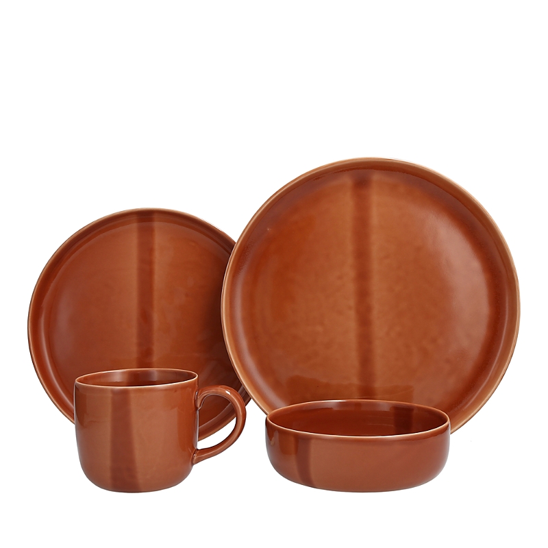 Fortessa Svelte 16 Pc. Dinnerware Set, Service For 4 In Terracotta