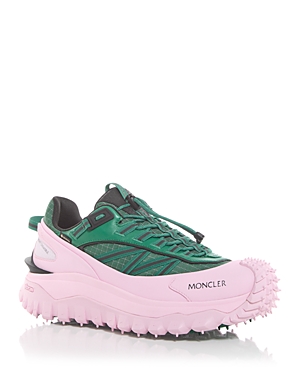 Shop Moncler Men's Trailgrip Gtx Low Top Sneakers In Pink