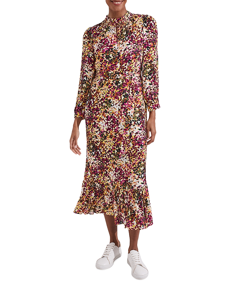 Hobbs London Camellia Midi Dress In Multi