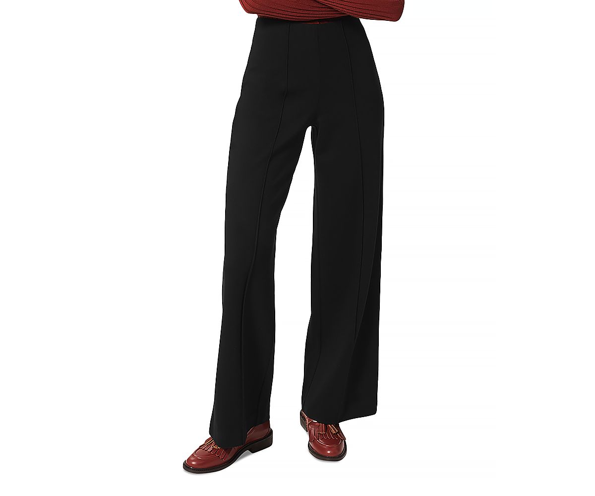 Hobbs London Petites Prim Pull On Wide Leg Pants