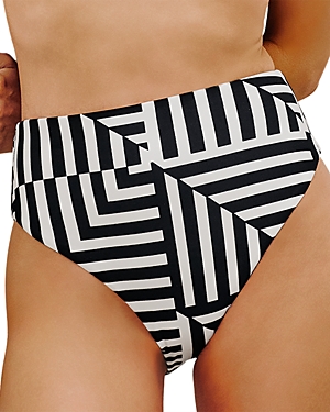 Vix Bela Geo Hotpant Bikini Bottom In Multi