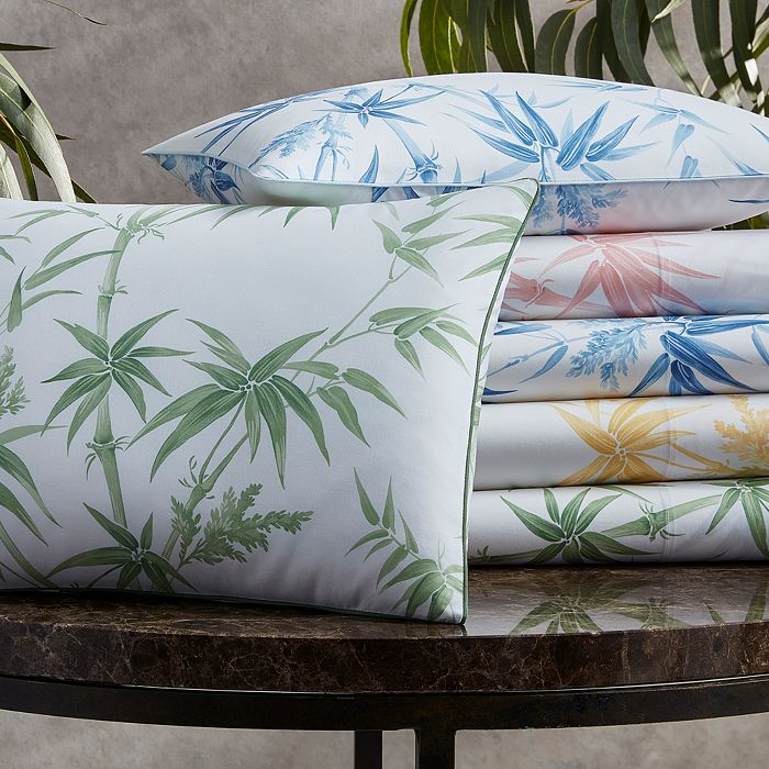 Shop Matouk Schumacher Dominique Fitted Sheet, California King In Palm