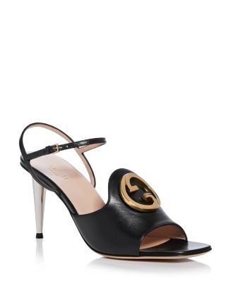 【GUCCI】BLONDIE STRAP SANDALS Gucci Women's Blondie Logo High Heel Sandals | Bloomingdale's