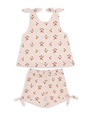 Minnow - Girls' Tie Knot Top & Bloomers Set - Baby, Little Kid, Big Kid