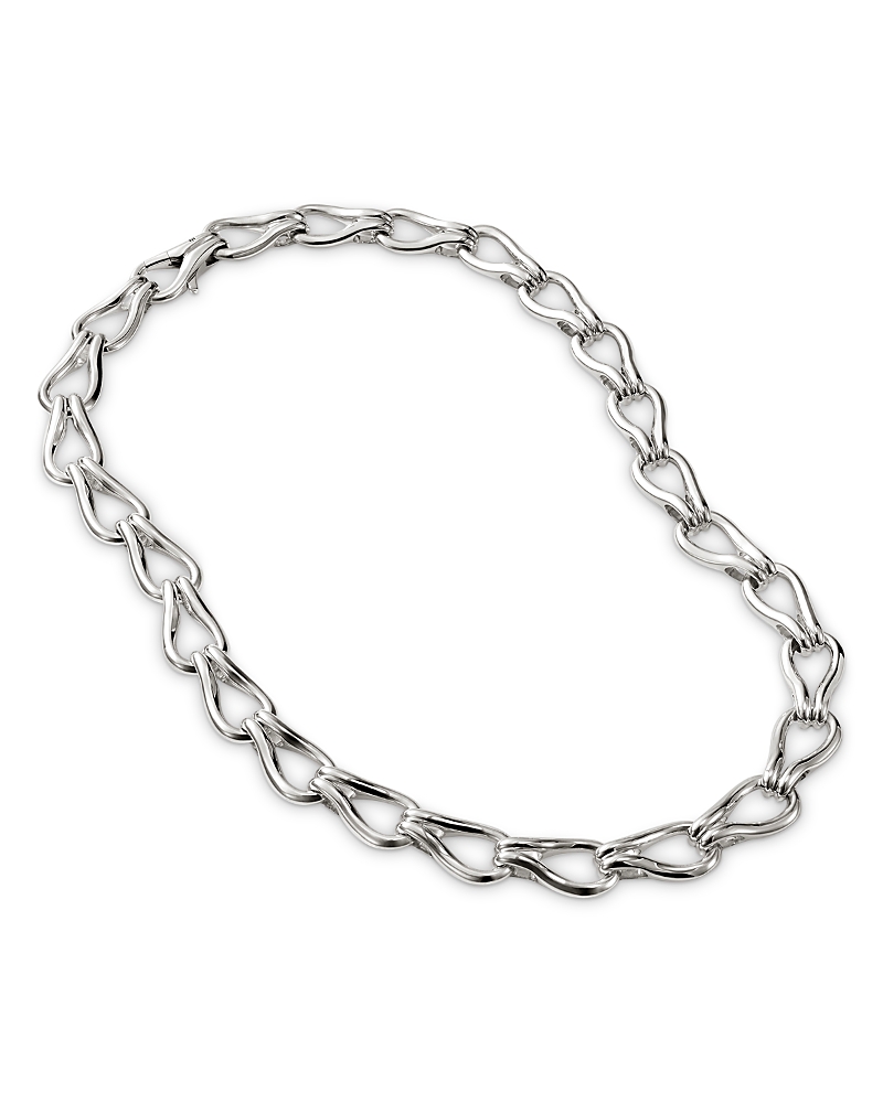 John Hardy Sterling Silver Open Link Collar Necklace, 18