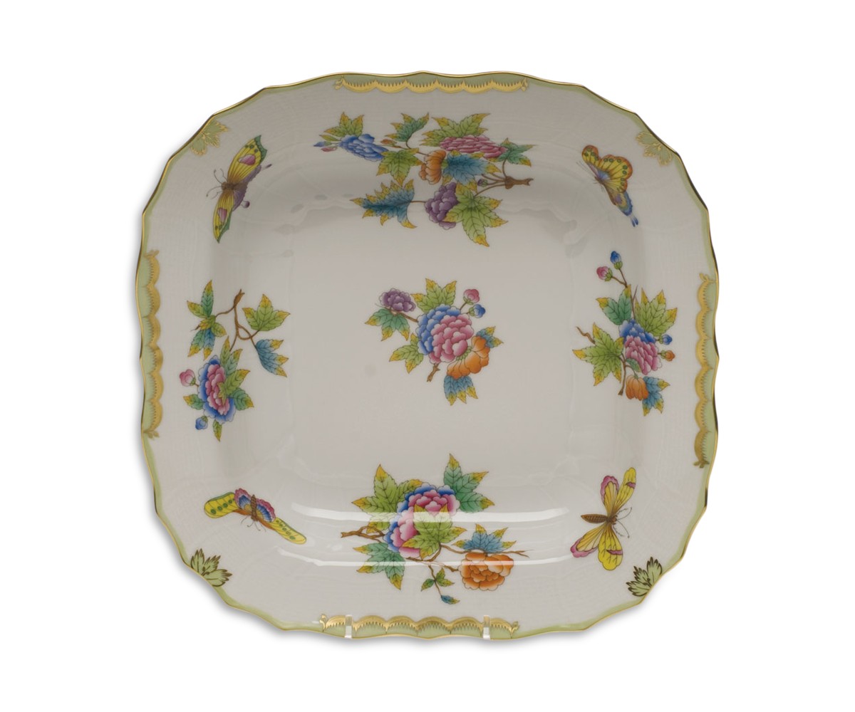 Herend Square Porcelain Salad Bowl